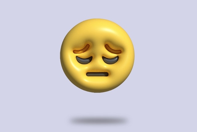 sad face emoji